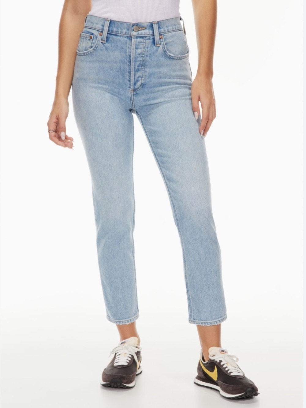 Denim Forum The Yoko High Rise Slim High-waisted slim jeans 25